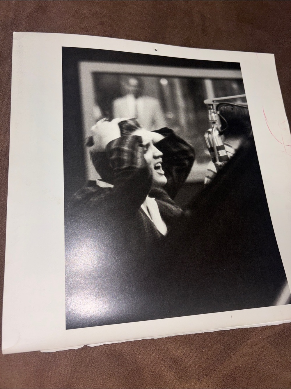 Black & White Vintage-Style Music Photo Print